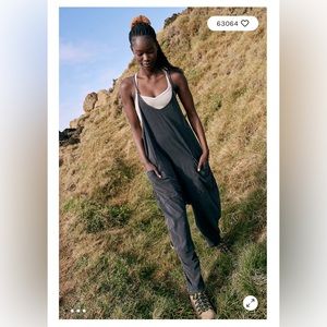 Free People Hot Shot Onsie BLACK size M